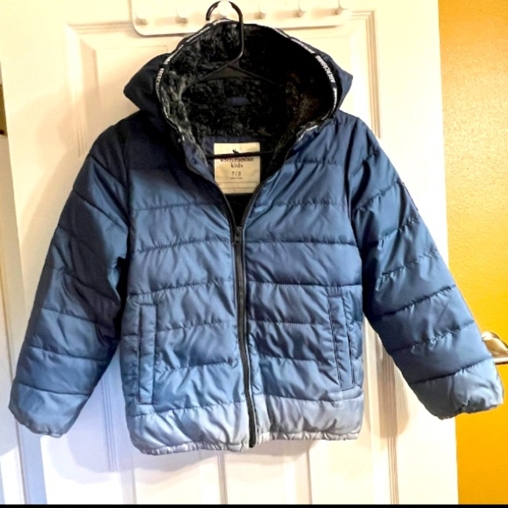 Kids Abercrombie & Fitch Cozy Comfy Puffer Hooded Jacket New Without Tag!